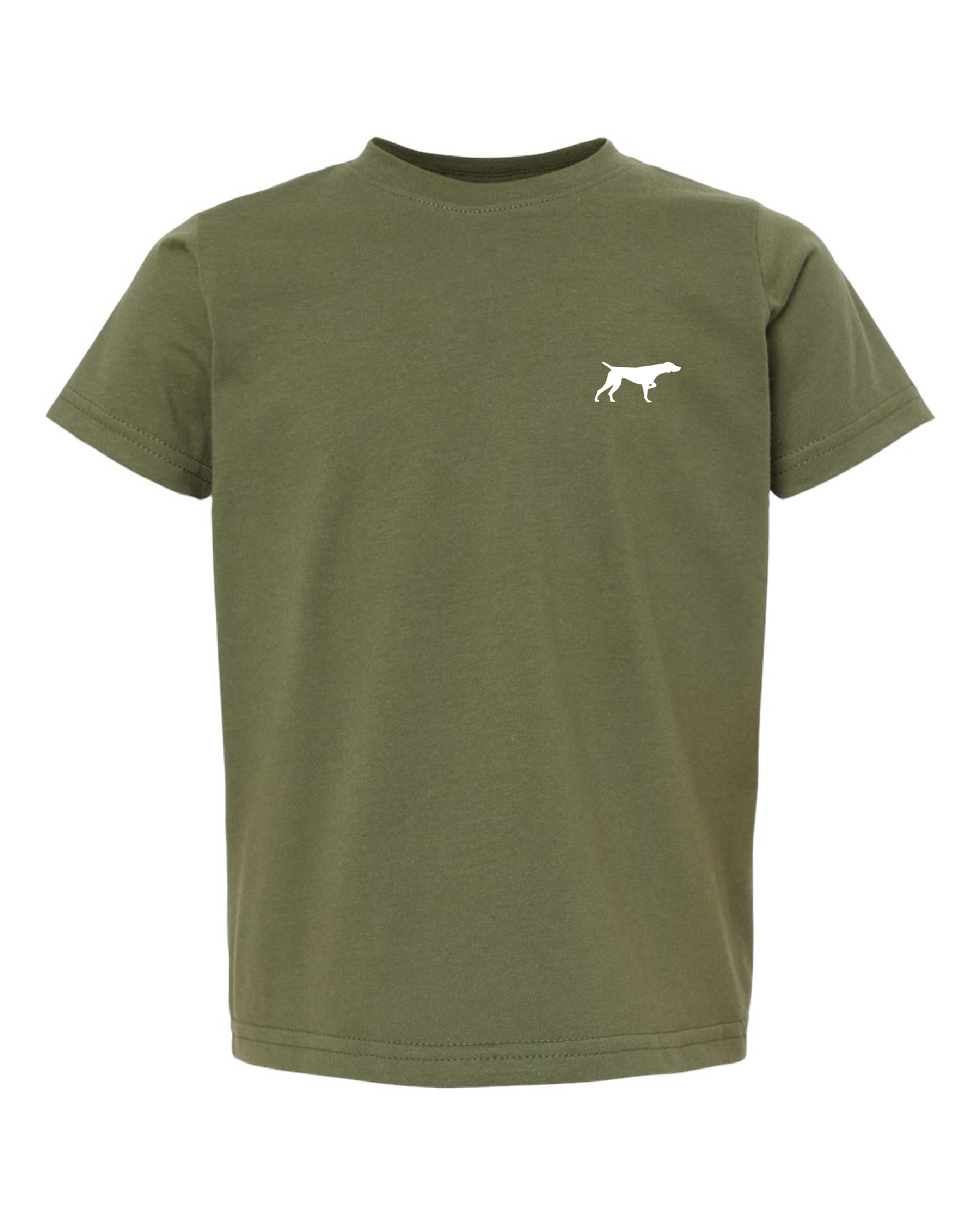Dog With Shotgun Kids Tee