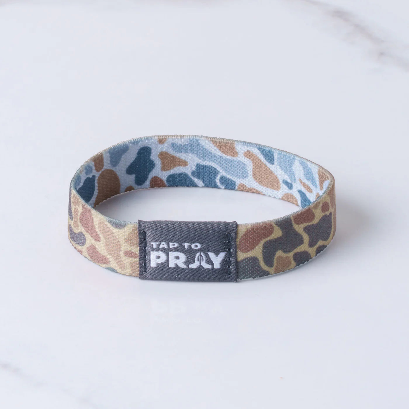 TAP TO PRAY® WRISTBAND – RIVER ROCK CAMO - SAHARA AND COPPER