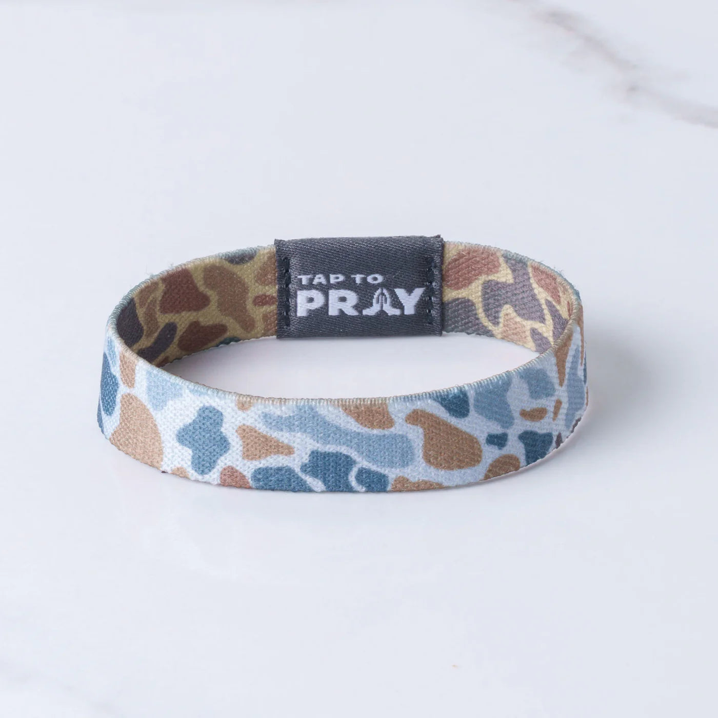 TAP TO PRAY® WRISTBAND – RIVER ROCK CAMO - SAHARA AND COPPER