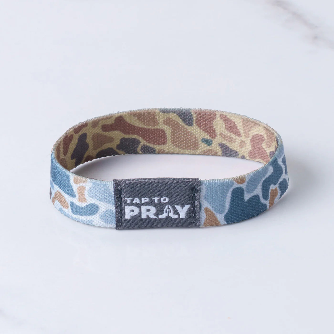 TAP TO PRAY® WRISTBAND – RIVER ROCK CAMO - SAHARA AND COPPER