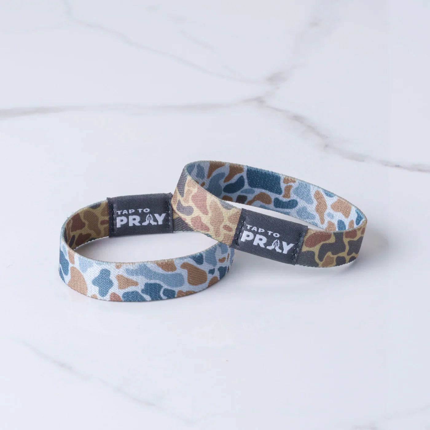 TAP TO PRAY® WRISTBAND – RIVER ROCK CAMO - SAHARA AND COPPER