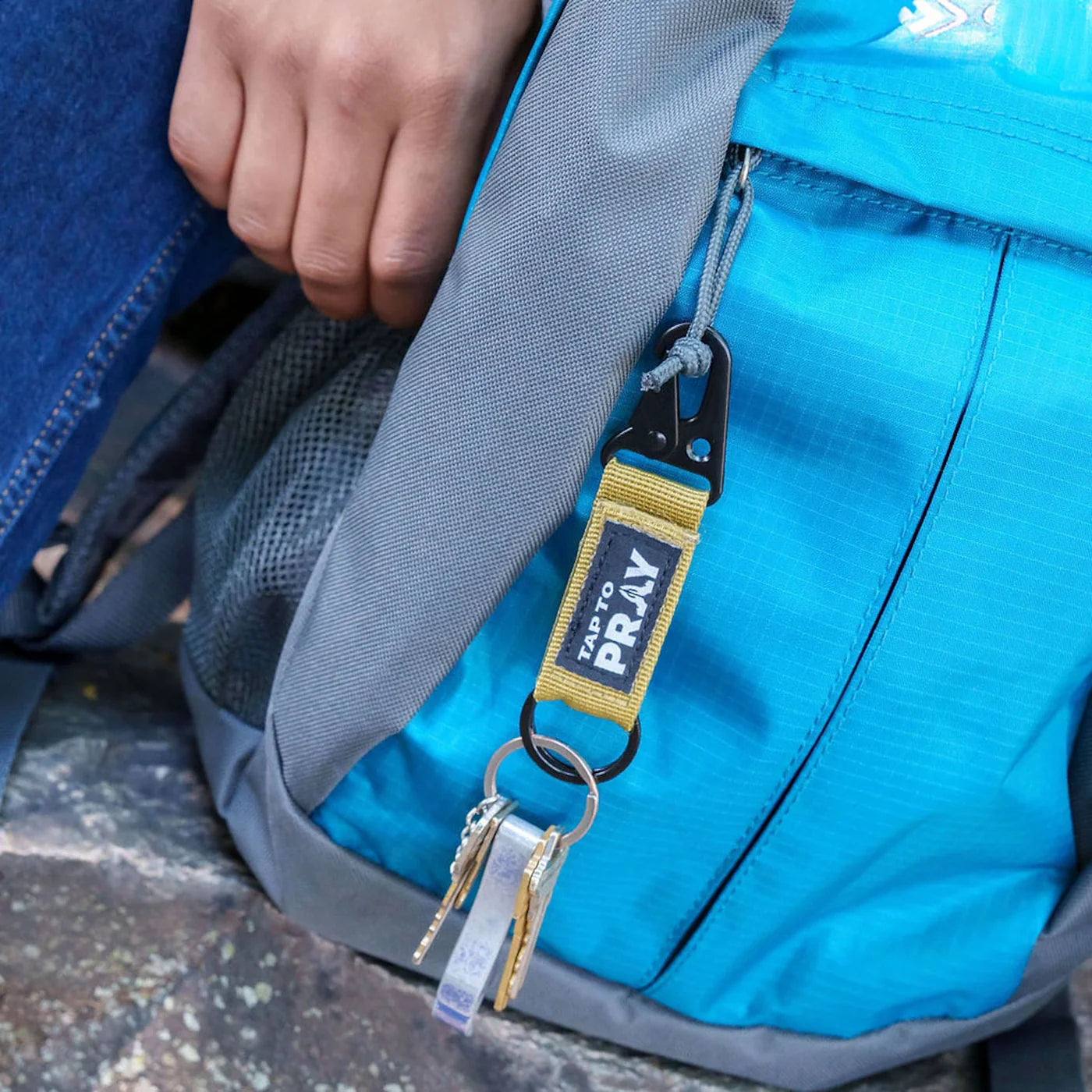 TAP TO PRAY® TACTICAL CARABINER KEYCHAIN