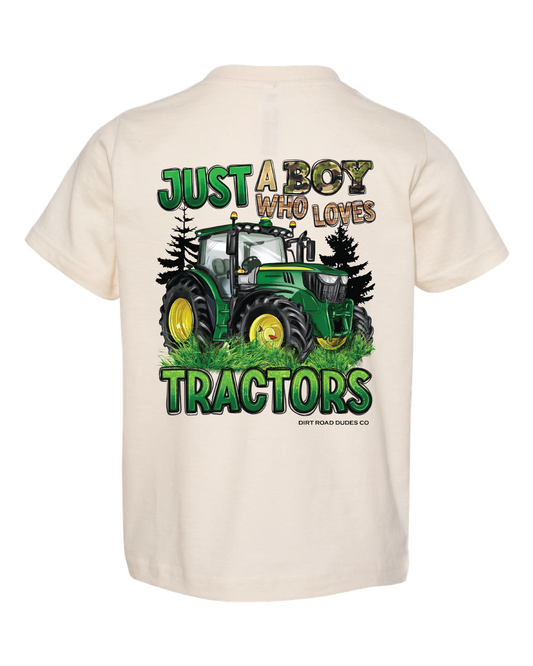 Just A Boy Who Loves Tractors Tee