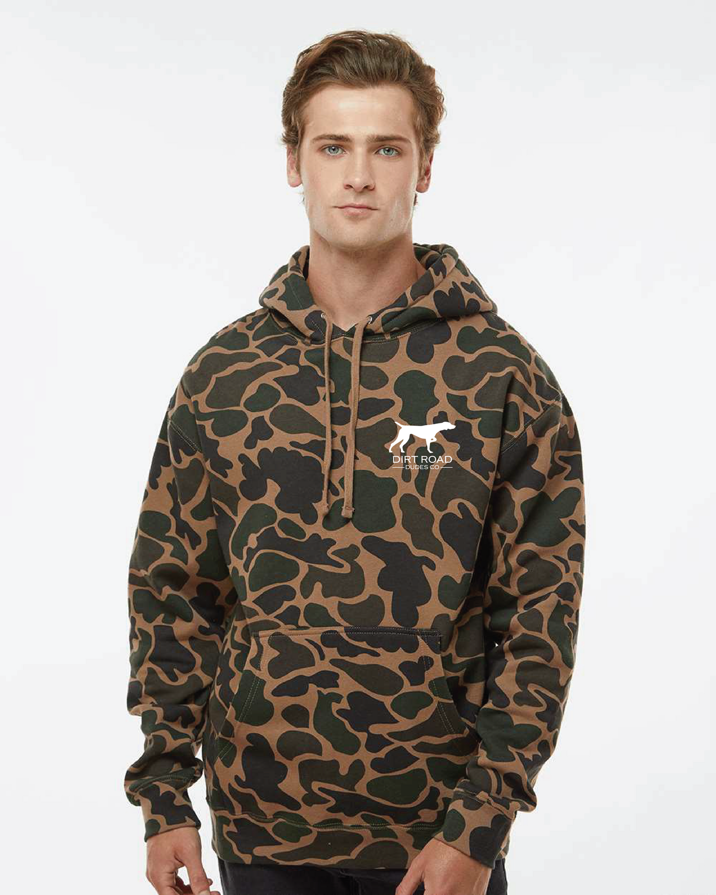 Men Brown Camo Hoodie