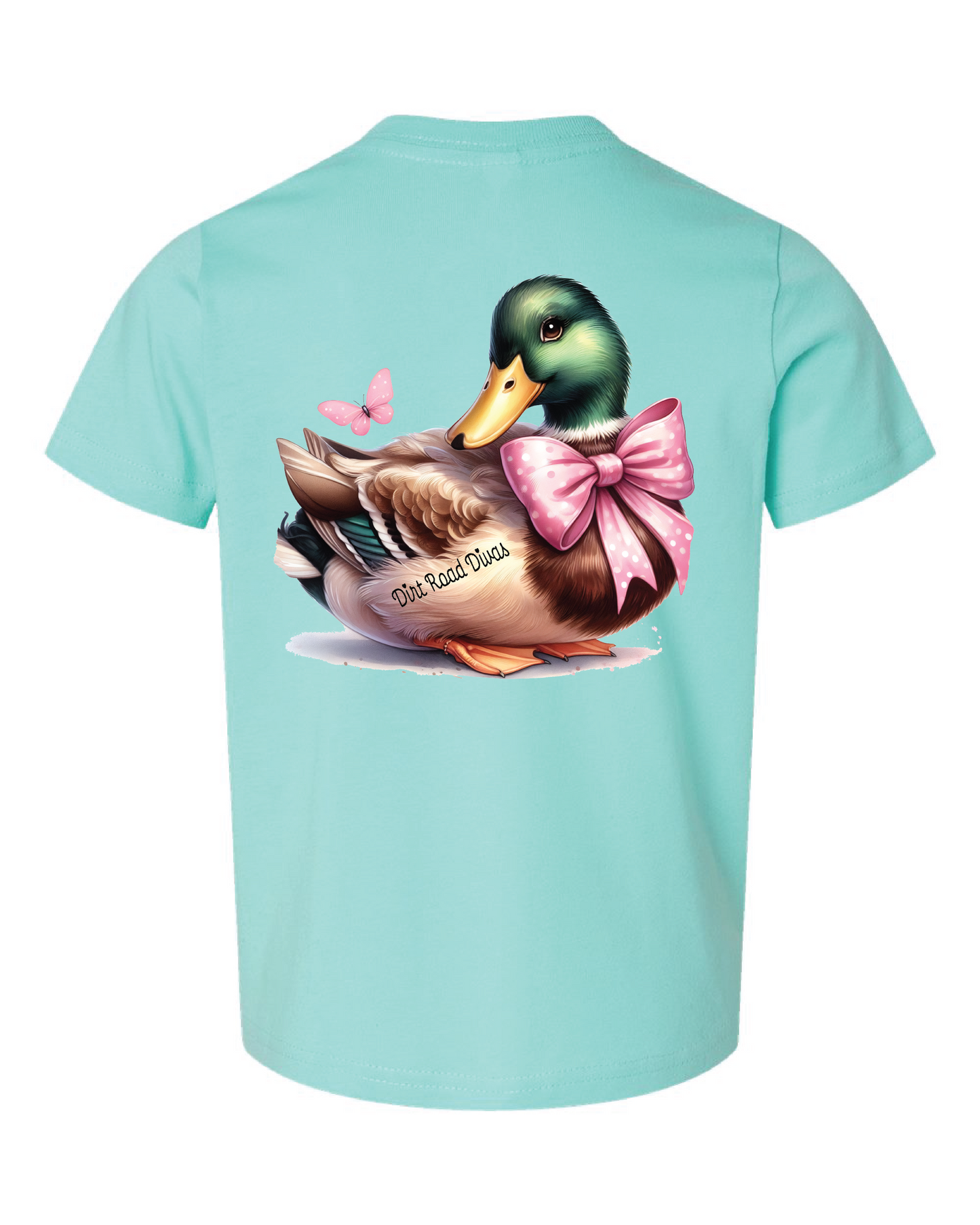★ SHALOM★ Girls Duck In Trouble Tee Fancy Girl Duck Tee - Dirt Road Dudes Co