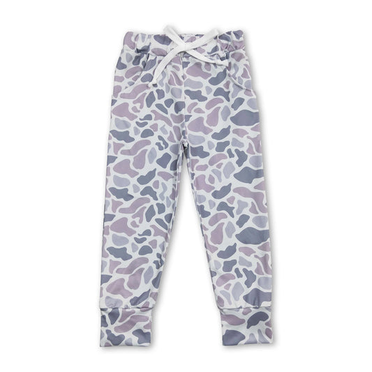 Boys Grey Camo Pants
