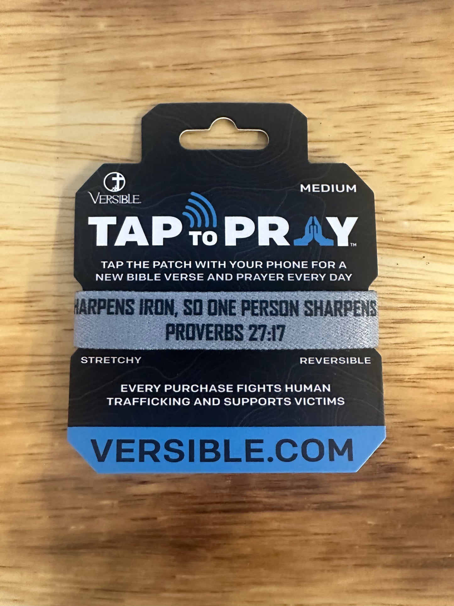 TAP TO PRAY® WRISTBAND – IRON SHARPENS IRON