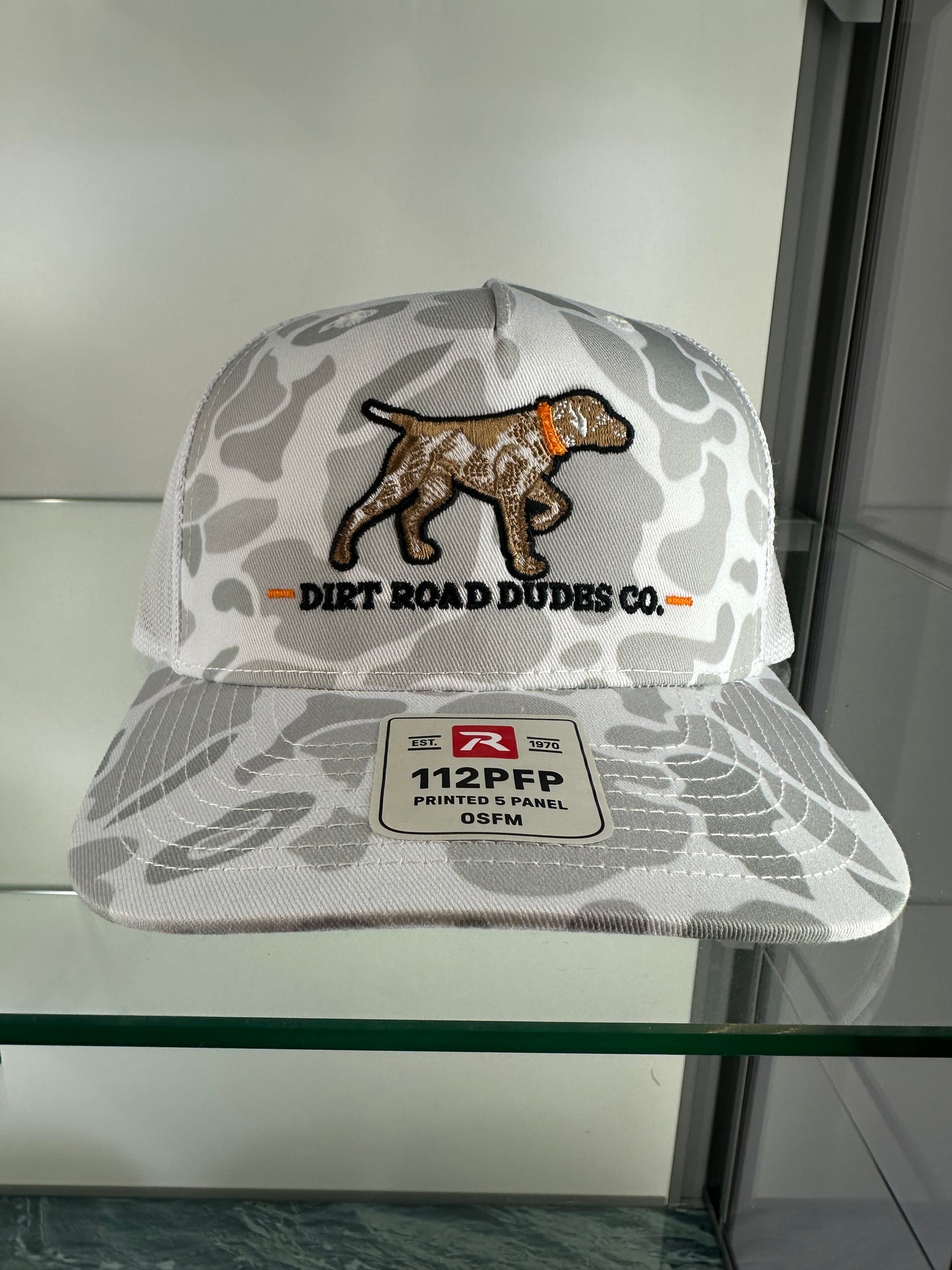 Grey Camo Pointer Hat