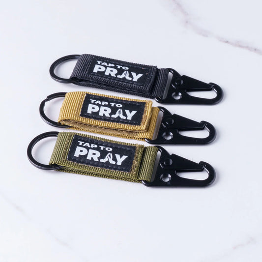 TAP TO PRAY® TACTICAL CARABINER KEYCHAIN